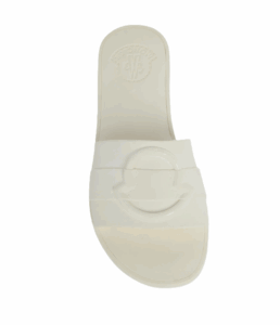 Mon Rubber Logo Flat Slide Sandals