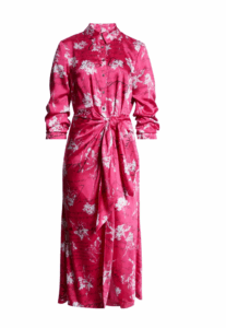 Jacey Carnation Long Sleeve Maxi Dress