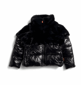 Girls Callie Faux Fur and Nylon Puffer Size 8-14