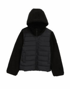 Derik Mixed Media Puffer Jacket Size 8-14