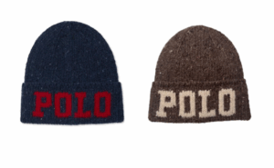 Knit Tweed Polo Beanie