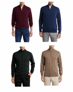 Cashmere Merino Half-zip Sweater