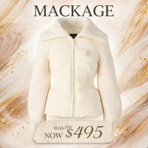 Foxy Light Down Mixed-media Jacket