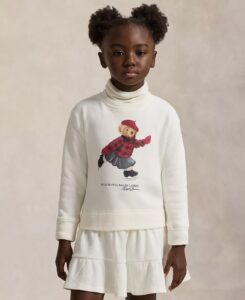 Girls' 4t-6x Polo Bear Fleece Dress