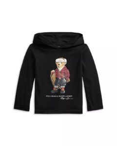 Boys' Polo Bear Cotton Hooded Tee - Big Kid