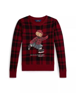 Girls' 7-16 Plaid Long-sleeve Sweatshirt