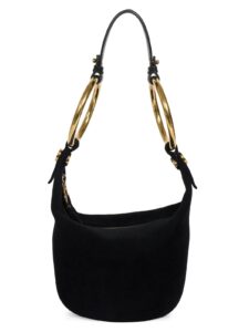 Small Bracelet Suede Hobo Bag