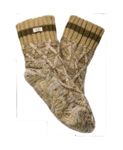 Ugg Women's Quarter Ii Cable Knit Lined Socks