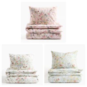 Patterned Cotton Duvet Cover Set