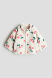 Printed Teddy Fleece Jacket