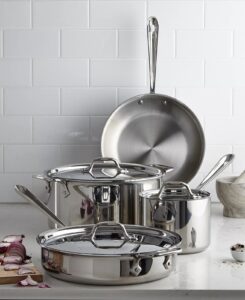 D3 Stainless Steel Cookware Set 7 Piece