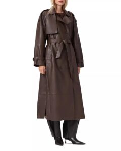 Reed Leather Trench Coat