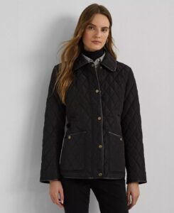 Women's Quilted Velboa-lined Coat