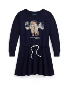 Girls 2t-6x Polo Bear Fleece Sweatshirt Dress