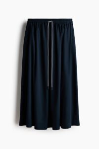 Cotton Skirt with Drawstring