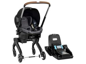 Evenflo Shyft Dualride with Carryall Storage Infant Car Seat and Stroller Combo (boone Gray)