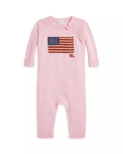 Girls' Flag Cotton Coverall - Baby