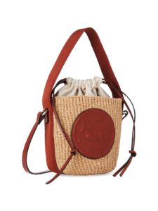 Small Raffia & Leather Basket Tote Bag $50 Gift Card