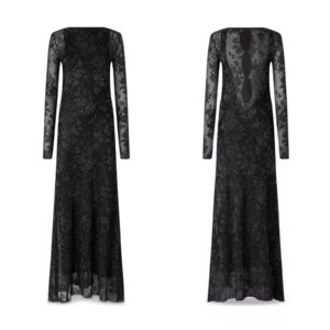 Variabile Metallic Jacquard Gown