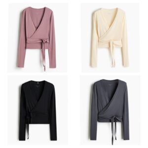 Sports Wrap Top in Modal