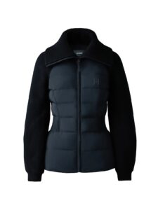 Foxy Down Mixed Media Jacket