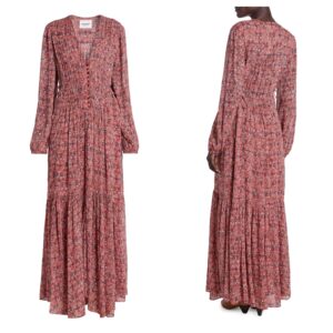 Briane Printed Tiered Maxi Dress