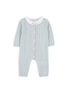 Baby Boy's Premier Trousseau Cable-knit Coveralls