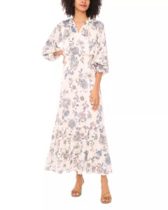 Ruched Waist Maxi Dress