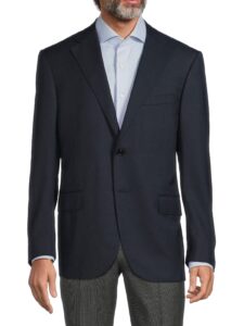 Classic-fit Basic Wool Blazer