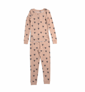 Girls 2pc Star Seeker Hearts Pajama Set Size 4-14