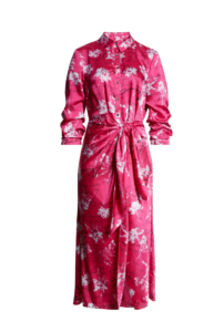 Jacey Carnation Long Sleeve Maxi Dress