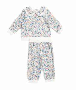 Newborn Girls 2pc Floral Active Set 3-12m