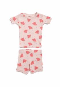 Girls Watermelon Pajama Top and Shorts Set Size 2-6