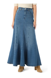 Luella Denim Maxi Skirt