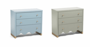 31x28in 3 Drawer Storage Table