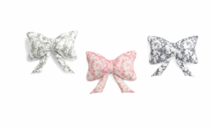 14x24 Toile Bow Pillow