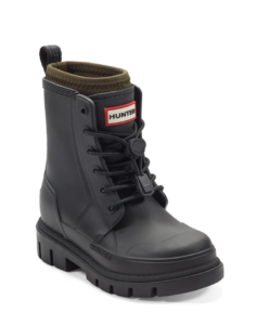 Kids' Stamp Waterproof Lace-up Rain Boot