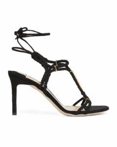 Image of sale on Lily Suede Ankle-tie Sandals