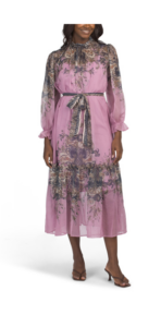 Floral Long Sleeve Maxi Dress