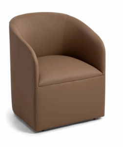 24x29 Kai Rolling Caster Wheel Upholstered Anywhere Chair