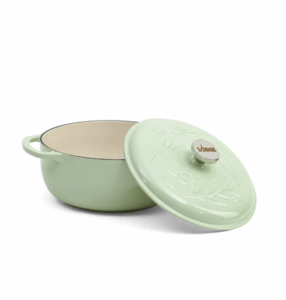 4.5qt Cast Iron Tulip Cover Dutch Oven