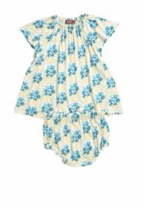 Infant Girls 2pc Floral Dress and Bloomer Set