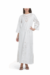 Linen Blend Athena Maxi Dress