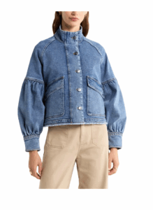 Blouse Sleeve Denim Jacket
