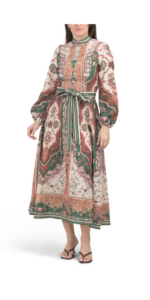 Long Sleeve Button Down Maxi Dress