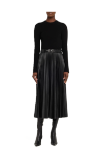 Abilene Mixed-media Midi Dress