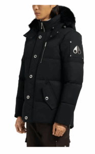 Original 3q Genuine Shearling Trim Water Resistant & Wind Resistant Down Puffer Jacket