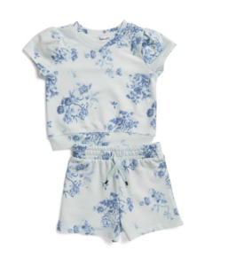 Infant Girls 2pc Bloom Top and Shorts Set 3-18m