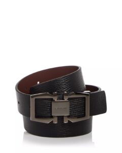 Men's Double Gancini Reversible Leather Belt