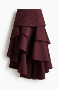 Asymmetric Tiered Skirt